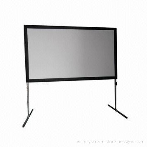 100-inch 16:9 Front Fast Fold Projection Screen with Flight Case